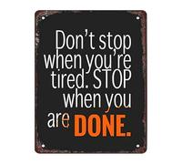 VWWJCCRO Sweat Equity Principle See It Through Distressed Metal Sign For Treadmill Side Stretching Mat Wall Decoration 8 X 12 inch