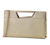 VX VONXURY Pochettes et Clutches Femme en Cuir PU Sac Soiree avec Sangle Détachable Sac a Main Femme pour Mariage Fete Voyage