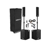 VX1050BT Pack enceintes sono actives 1150W - système 2.2 - subwoofer 2 x 12 + micro