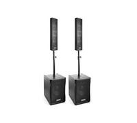 VONYX VX1200 Kit Sono DJ - Système Audio 2.2 Actif - 1500W, Idéal pour Animer Vos Soirées