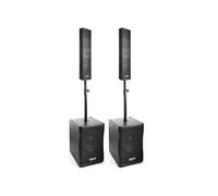 VONYX VX1200 Kit Sono DJ - Système Audio 2.2 Actif - 1500W, Idéal pour Animer Vos Soirées
