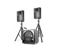 Vonyx Système triphonique 2.1 VX800BT – Caisson de basse 800W, Micro, BT/SD/USB/AUX