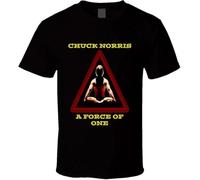 VXCEVF A Force of One Chuck Norris 80s Action Film Martial Arts Kick Boxing Spy cop Retro Trending t-T-Shirts à Manches Courtes(Medium)