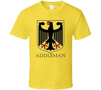 VXCEVF Addleman German Last Name Custom Surname Germany Coat of Arms T T-Shirts Hemden(Medium)