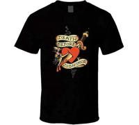 VXCEVF Dingjie Sailor Jerry Tattoo Death Before Dishonor 3 Men T Shirt(Small)