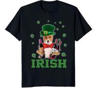 VXCEVF Drink with Basenji Irish Shamrock Lucky Dog Custom Gift T-Shirt, Long Sleeve, Sweatshirt, Hoodies(Small)