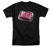 VXCEVF Fight Club Movie Soap Licensed Adult White Yellow Black Red Mens Women t Shirts männer Schwarz 100% Cotton(Large)