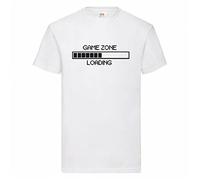 VXCEVF Game Zone Loading Gaming White Yellow Black Red Mens Women T Shirt 100% Cotton 16 Colours to Choose From91076(X-Large)