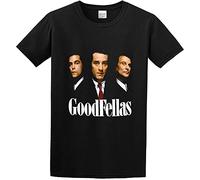 VXCEVF Goodfellas Three Wise Men Gangster Movie O Neck Men T Shirt Black(XX-Large)