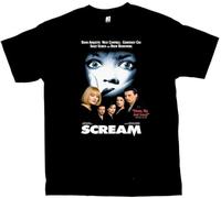 VXCEVF Horror Movie Scream (1996) Womens Men T T-Shirts à Manches courtess Unisex 100% Cotton Reprint Men Women(Medium)