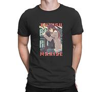VXCEVF Kurisu Makise Steins Gate Anime t Shirt Damen kurzarms, Manga Merch, Retro Unisex t Shirt Damen kurzarms(Medium)