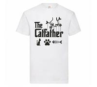 VXCEVF The Catfather White Yellow Black Red Mens Women T Shirt 100% Cotton 16 to Choose From89747(Medium)