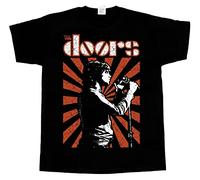 VXCEVF The Doors Jim Morrison James Douglas New Black SHORTLONG Sleeve t Shirt Women(Medium)