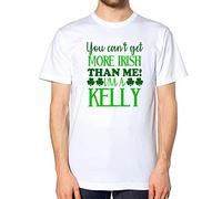 VXCEVF You Can't Get More Irish I'm A Kelly White Yellow Black Red Mens Women T Shirt 100% Cotton Irish St Patrick's Day Family EM20675788(X-Large)