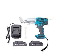 VXDEFP Cisaille de Moutons, 20V sans Fil électrique Fer Ciseaux métal Outil de Coupe Fer Cisaillement Feuille Cutter Ciseaux en Acier Carbone Cutter for Batterie(2Battery 2.0AH,Inverter 1500W)