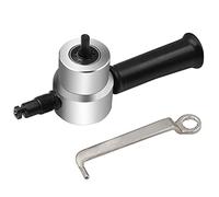 VXDEFP Cisaille de Moutons, Coupe-tôle Double tête Fer grignoteuse Outil de Coupe perceuse électrique Accessoire Modification Plaque poinçon Ciseaux réglable(Set C)