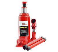 VXDEFP Cric Bouteille hydraulique 2/5/10 tonnes, cric hydraulique soudé for Voiture, camionnette, Camping-Car, réparation(10 Ton)