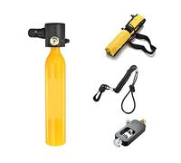 VXDEFP Ensemble de Bouteilles de plongée sous-Marine 0.5L Mini Bouteille D'oxygène Plongée Enseignement Respiration sous-Marine Équipement De Plongée Respiration Réservoir D'oxygène(Giallo)