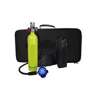 VXDEFP Ensemble de Bouteilles de plongée sous-Marine 1000ML Grande Capacité Portable Plongée en Apnée Oxygène Cylindre 20MPA Aviation Aluminium Plongeurs Respirateur(Package A Green)