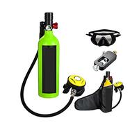 VXDEFP Ensemble de Bouteilles de plongée sous-Marine Bouteille De Plongée Fournitures De Natation Respirateur De Plongée Bouteille D'oxygène De Plongée(Green Package B)