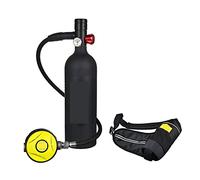 VXDEFP Ensemble de Bouteilles de plongée sous-Marine Bouteille D'oxygène De Plongée sous-Marine Capacité 1L Respirateur De Plongée Portable(Zwart)