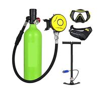 VXDEFP Ensemble de Bouteilles de plongée sous-Marine Bouteille D'oxygène De Plongée sous-Marine Capacité 1L Respirateur De Plongée Portable(Groen)
