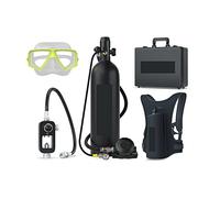 VXDEFP Ensemble de Bouteilles de plongée sous-Marine Équipement De Plongée De Sauvetage De Sangle De Recycleur De Plongée sous-Marine De Plongée en Plein Air 2L(Zwart)