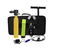 VXDEFP Ensemble de Bouteilles de plongée sous-Marine Mini Équipement De Réservoir De Plongée De 0,5 L, Recycleur Portatif De Bouteille D'oxygène De Plongée sous-Marine, Équipement De Plongée(Giallo)