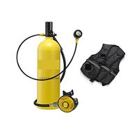 VXDEFP Ensemble de Bouteilles de plongée sous-Marine Recycleur De Plongée sous-Marine 2L Équipement De Plongée sous-Marine Portable(Blackhead in Yellow Bottle)