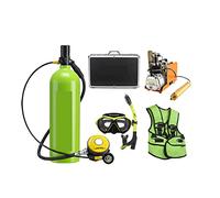 VXDEFP Ensemble de Bouteilles de plongée sous-Marine Respirateur De Plongée Extérieur 2L Adulte Natation Bouteille D'oxygène Loisirs Et Divertissement(Groen,E)