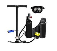 VXDEFP Ensemble de Bouteilles de plongée sous-Marine Respirateur De Plongée Portable De Loisirs en Plein Air De Style Adulte Équipé d'une Bouteille D'oxygène d'une Capacité De 1L(Black Suit E)