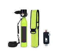 VXDEFP Ensemble de Bouteilles de plongée sous-Marine Sauvetage d'urgence Incendie Utilisation D'évasion Portable Respirateur De Plongée Plongée en Apnée Mini Ensemble De Bouteilles D'oxygène(Groen)
