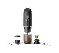 VXDEFP Machines à café,Cafetière portative, Machine à café chauffante électrique portable for voiture, maison, camping, voya, sans fil, compatible avec capsules et poudre
