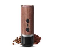 VXDEFP Machines à café,Cafetière portative, Machine à café expresso électrique portable sans fil, mini cafetière chauffante avec bac à café 3 en 1 en poudre/capsule N/capsule DG(Brown)