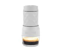 VXDEFP Machines à café,Cafetière portative, Machine à café portable 3 en 1 Machine à expresso manuelle à eau chaude/froide for capsules et cafetière à pression manuelle for la maison et les s(blanc)