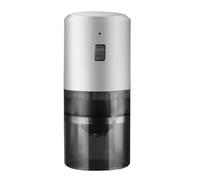 VXDEFP Machines à café,Cafetière portative, Moulin à café automatique portable de petite taille, broyeur en 1, noyau de broya en céramique, machine à épaisseur de poudre réglable(blanc)