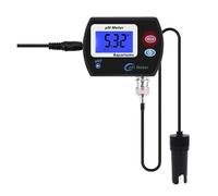 VXDEFP PH Mètre du Sol, Testeur de pH Professionnel précis for Aquarium, Moniteur de qualité de l'eau multiparamètres en Ligne, Moniteur de pH, acidomètre