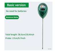 VXDEFP PH Mètre du Sol, Testeur d'humidité 3 en 1 for Plantes, pH/luxmètre, kit de Test de Sol for intérieur, humidimètre for Plantes d'intérieur, Jardin, pelouse, Ferme(Basic Version 1pc)