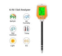 VXDEFP PH Mètre du Sol, Testeur numérique de pH et d'humidité du Sol, analyseur précis for Jardin, Plantes et pelouse(YY-1080-NY)