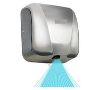 VXDEFP Seche Main, Toilette 1800W Jet Sèche-Mains Salle De Bains Capteur Intelligent Séchoir Mural Machine 304ss Induction Automatique Sèche-Mains for Commercial(Blanc)