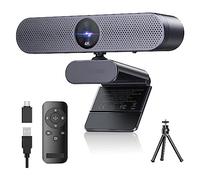 VXDEFP Webcam 4K Webcam Caméra Web USB à Mise Point Automatique avec micros Télécommande HD Webcamera for Les conférences, la Diffusion en Direct, l'enregistrement