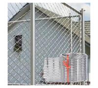 VXHCS 304 Filet de Corde en Acier Inoxydable, pour Garde-Corps D'extérieur 5cm/1,5mm Clôture Décorative pour Jardin Ou Ferme Sécurité(0.8x4m)