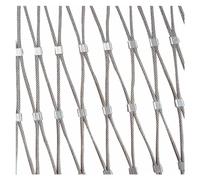 VXHCS Filet de Sécurité pour Balcon 304 Filet de Corde en Acier Inoxydable, 3cm/1,5mm Filet pour Élevage de Volailles Filet Anti-Chute(0.8x29m)