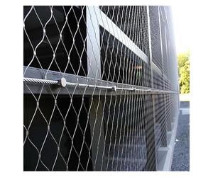 VXHCS Filet en Câbles d'acier Inoxydable Souple 10cm/2mm de Sécurité pour Garde-Corps Balcon pour Jardins, Escaliers et Exploitations Agricoles Polyvalent(0.5x1m)