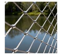 VXHCS Grillage en Acier Inoxydable 304, Câble Flexible Métallique de Type X, 10cm/2mm Filet Anti-Chute pour Balcon, Décoration DIY(2x25m)