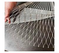 VXHCS Grillage en Acier Inoxydable 304, pour Garde-Corps D'extérieur 5cm/1.5mm Filet de Sécurité Clôture Décorative de Jardin, Filet Cage D'élevage de Volailles(0.8x25m)