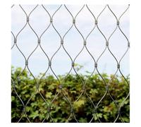 VXHCS Grille Métallique Maille Toile INOX, Filet de Sécurité 6cm/1,5mm Cloture Jardin, pour Garde-Corps D'extérieur Clôture D'escalier de Balcon(6cm Mesh:1x9m)