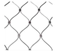 VXHCS Grille Métallique Maille Toile INOX, Filet de Sécurité pour Garde-Corps 10cm/2mm Câble Métallique Flexible Filet de Type X, Décoration DIY(1x24m)