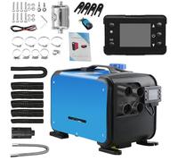 VXHJSBSKQ Chauffage de Nuit Diesel Tout-en-Un 12 V 8 KW avec télécommande et écran LCD pour Camping-Cars, camions, Bus, Bateaux, Voitures de Tourisme, caravanes et autocaravanes (Bleu)