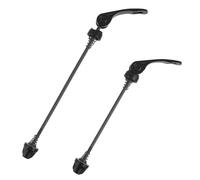 Vxiwscy Set de Serrage Rapide pour Vélo - Lot de 2 Brochettes Avant et Arrière, Noir, Compatible avec VTT, Vélo de Route et Trekking, en Fer et Alliage d'Aluminium, Installation Facile, 140mm/180mm